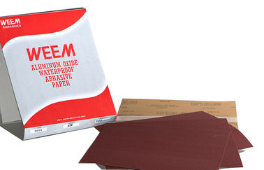 防水クラフト紙が付いている酸化アルミニウム P320 の屑の紙やすりシート
